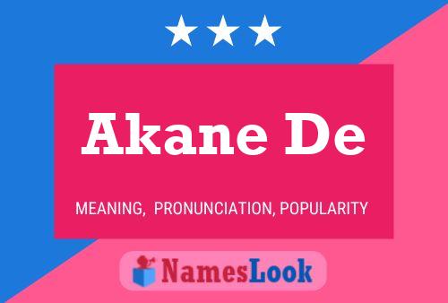 Póster del nombre Akane De