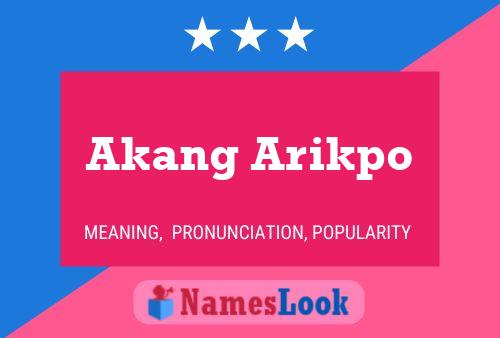 Póster del nombre Akang Arikpo