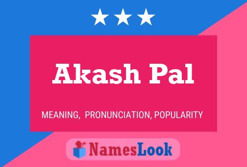 Póster del nombre Akash Pal