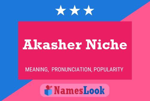 Póster del nombre Akasher Niche