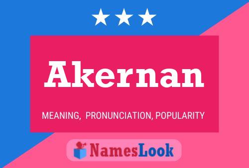 Póster del nombre Akernan