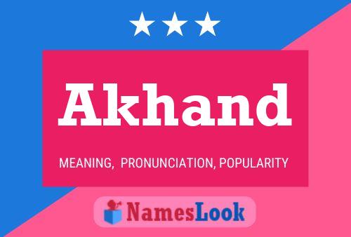 Póster del nombre Akhand