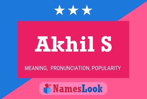 Póster del nombre Akhil S