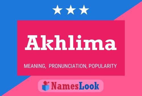 Póster del nombre Akhlima