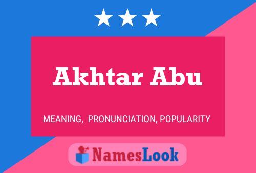 Póster del nombre Akhtar Abu