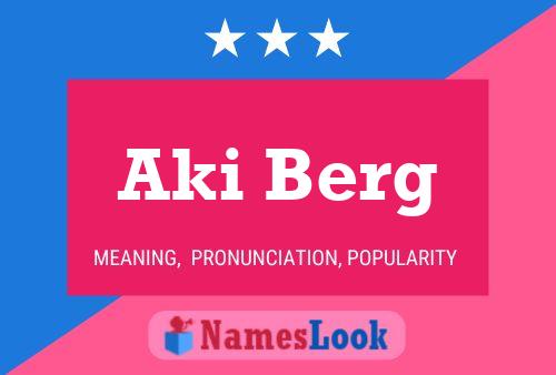 Póster del nombre Aki Berg