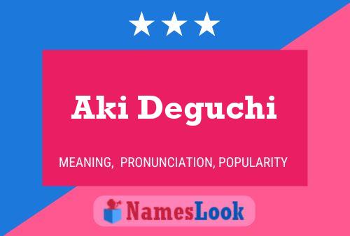 Póster del nombre Aki Deguchi