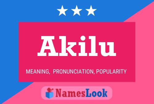 Póster del nombre Akilu