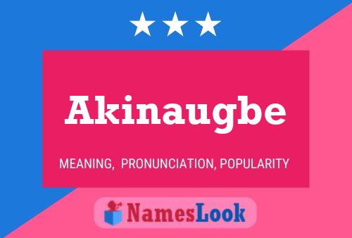 Póster del nombre Akinaugbe