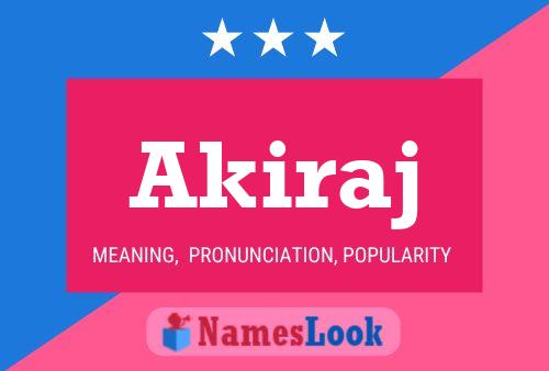 Póster del nombre Akiraj