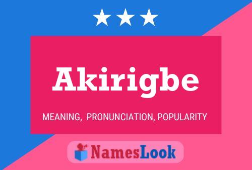 Póster del nombre Akirigbe