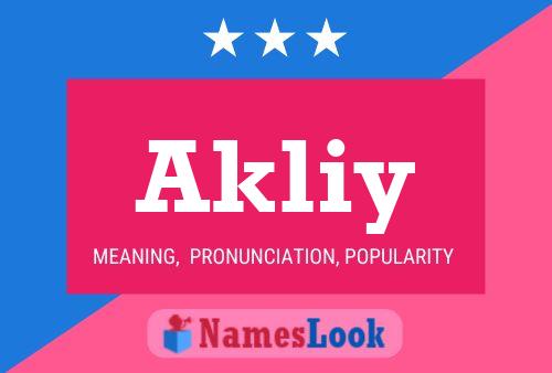 Póster del nombre Akliy