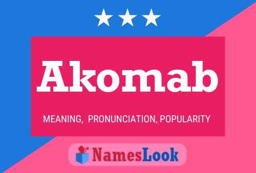 Póster del nombre Akomab