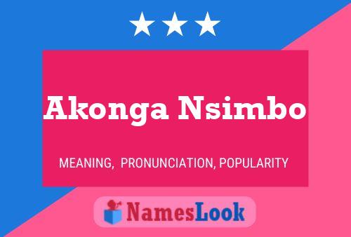 Póster del nombre Akonga Nsimbo