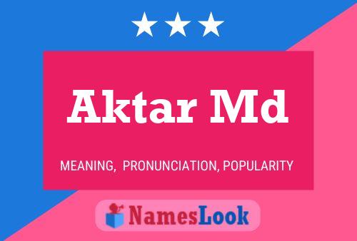 Póster del nombre Aktar Md