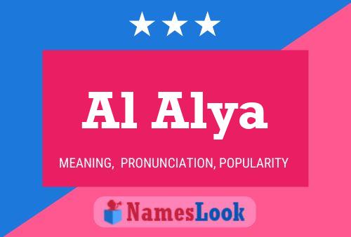 Póster del nombre Al Alya