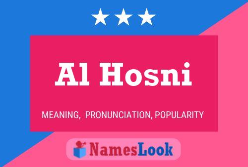 Póster del nombre Al Hosni