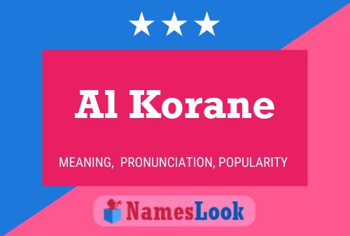 Póster del nombre Al Korane