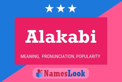 Póster del nombre Alakabi