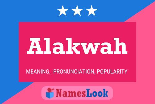 Póster del nombre Alakwah