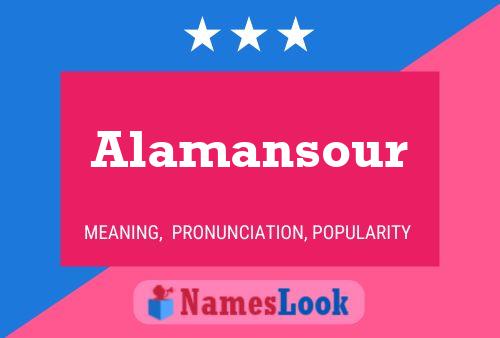 Póster del nombre Alamansour