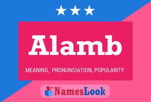 Póster del nombre Alamb