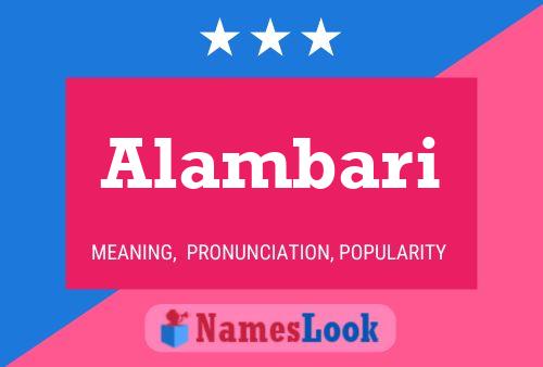 Póster del nombre Alambari