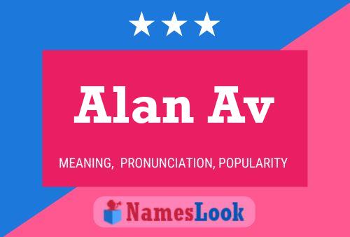 Póster del nombre Alan Av