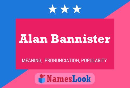 Póster del nombre Alan Bannister