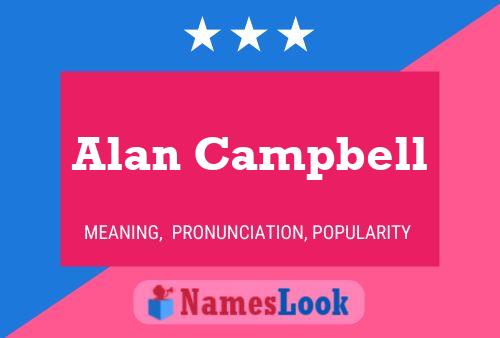 Póster del nombre Alan Campbell