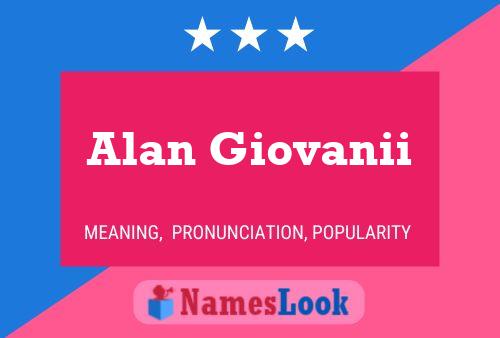 Póster del nombre Alan Giovanii