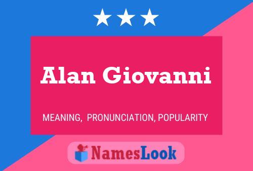 Póster del nombre Alan Giovanni