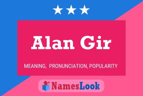 Póster del nombre Alan Gir