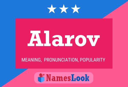 Póster del nombre Alarov