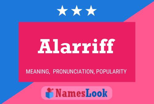 Póster del nombre Alarriff