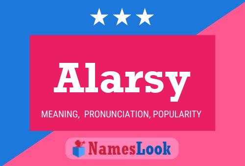 Póster del nombre Alarsy