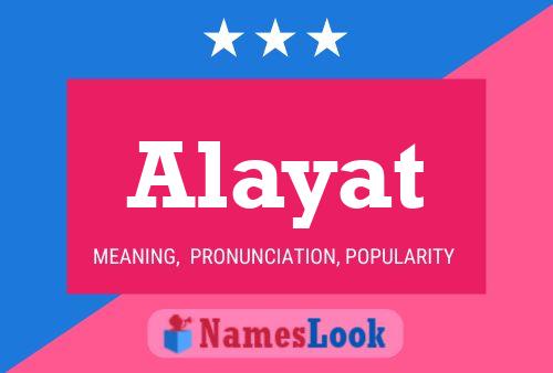 Póster del nombre Alayat