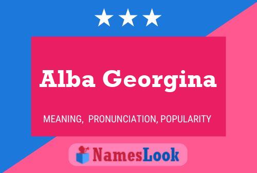 Póster del nombre Alba Georgina