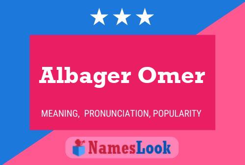 Póster del nombre Albager Omer