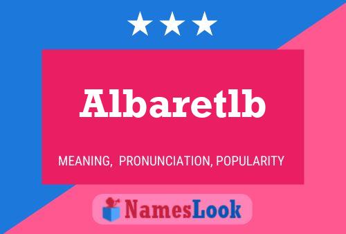 Póster del nombre Albaretlb