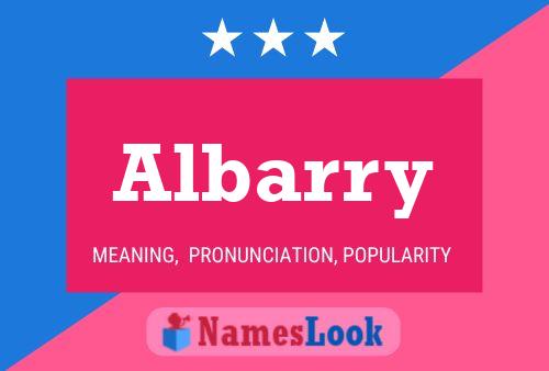 Póster del nombre Albarry