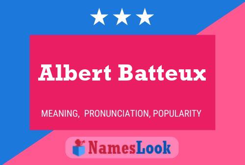 Póster del nombre Albert Batteux