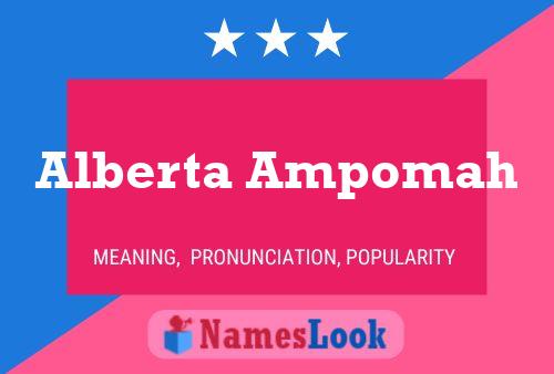 Póster del nombre Alberta Ampomah