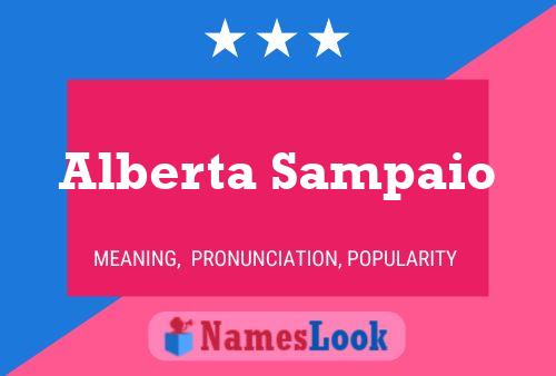 Póster del nombre Alberta Sampaio