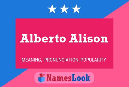 Póster del nombre Alberto Alison