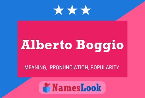 Póster del nombre Alberto Boggio