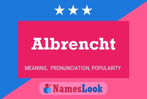 Póster del nombre Albrencht