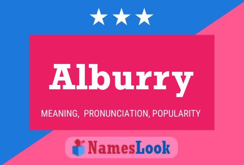 Póster del nombre Alburry