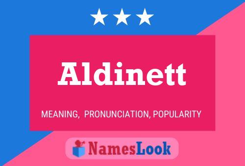 Póster del nombre Aldinett