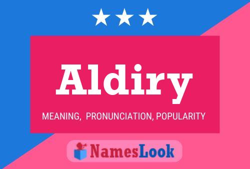 Póster del nombre Aldiry